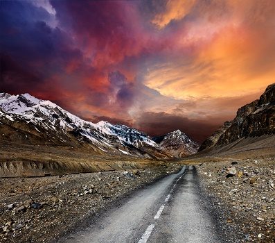 Road In Nepal Himalayas, Imja Tse
