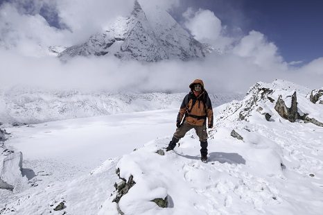 Lake At Island Peak Base Camp - Nepal, Imja Tsho