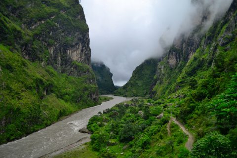 Budhi Gandaki Just South of Jagat, Jagat