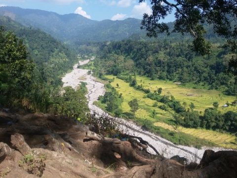 Beautiful Hill And River Viewjhapa, Jhapa District