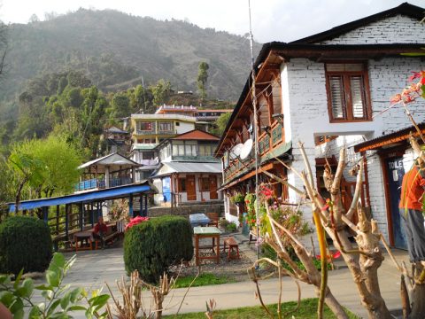 Garden at Hotel Namaste, Jhinudanda