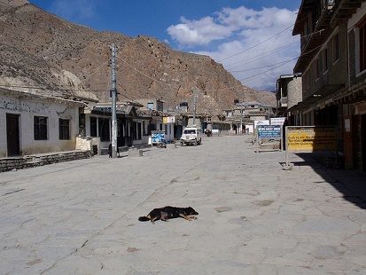 Jomsom Main Street View - Annapurna Nepal, Jomsom