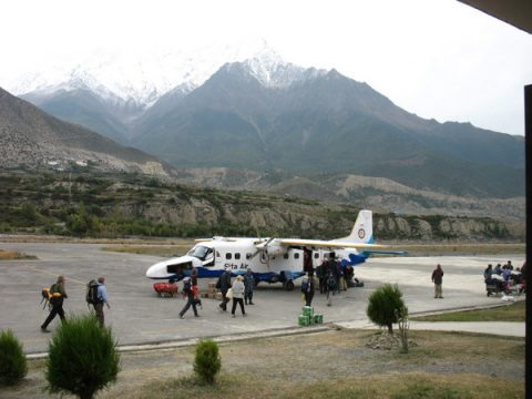 Dornier 228 at Jomsom, Jomsom Airport