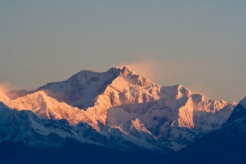 Basking In Morning Light, Kanchenjunga Expedition 2014