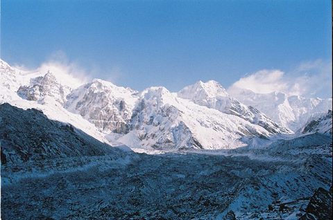 Peaks Near Base Camp, Kanchenjunga Expedition 2014