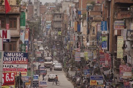 Central Kathmandu Road - Nepal, Kathmandu