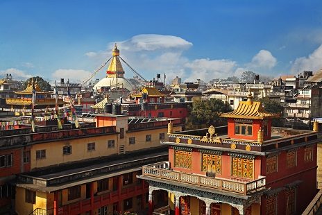 Colorful Kathmandu Rooftops, Kathmandu