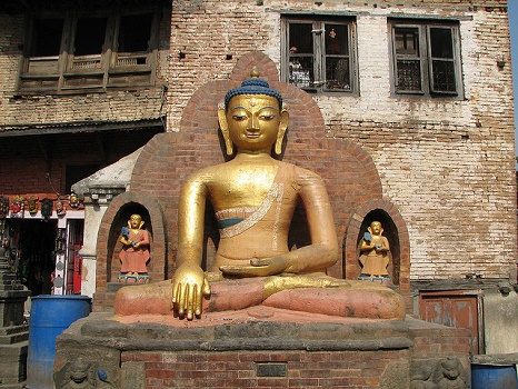 Seated Buddha At Swayambhunath - Kathmandu Nepal, Kathmandu