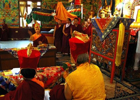 Tharlam Monastery - Lamas & Deities In Kathmandu Nepal, Kathmandu