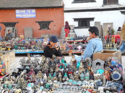 Vendors Basantapur Square, Kathmandu Durbar Square
