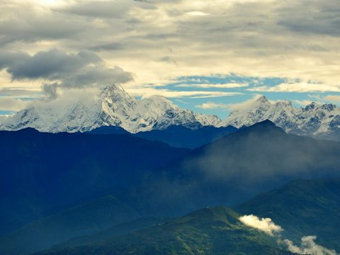 View of the Himalayas from Nagarkot, Kathmandu Tour and Chisapani and Nagarkot Trek 5 Days