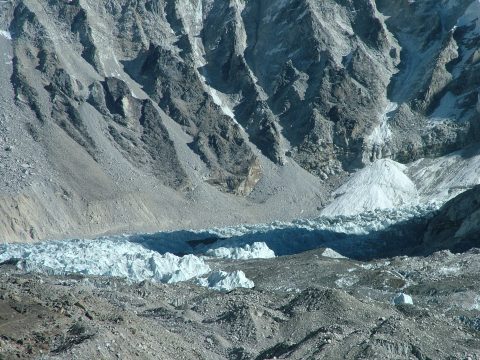 Khumbu Glacier near Basecamp, Khumbu Glacier