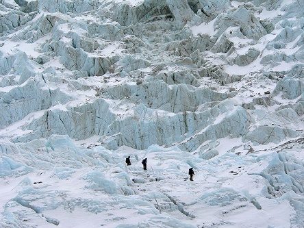 Heading Up Khumbu Icefall - Nepal Himalayas, Khumbu Icefall