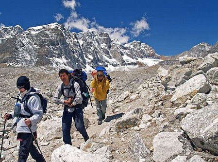 Hiking In Nepal Upper Khumbu, Khumbutse