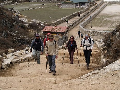 Climbing Up From Khumjung - Sagarmatha NP, Khumjung