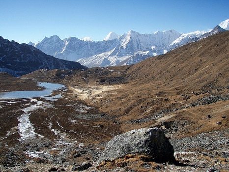 Kongde Ri From Solukhumbu Trail - Nepal Himalayas, Kongde Ri