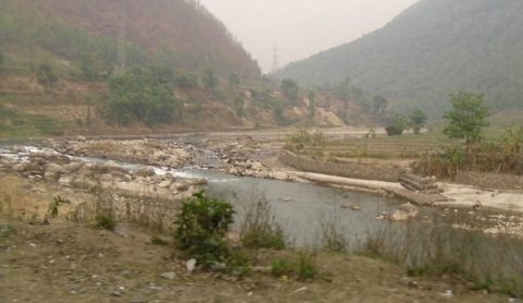 Bhote Koshi In Nepal During The Dry Season, Kosi River