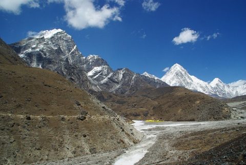 De Pheriche à Lobuche - View Lingtren Summit, Lingtren