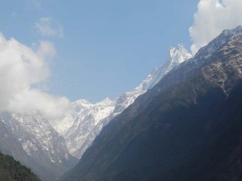 Machapuchare from Modi Khola, Machapuchare