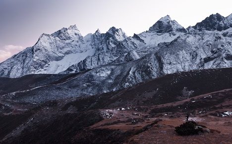 Machermo Village Amid Nepal Himalayas, Machermo