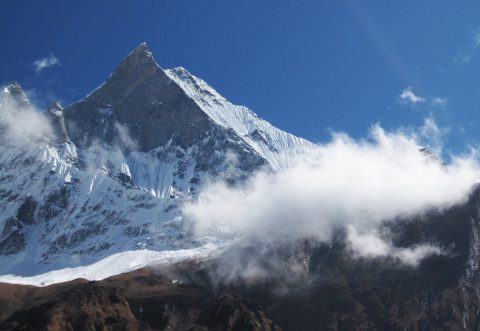 Closeup View of Machhapuchhre, Machhapuchchhre