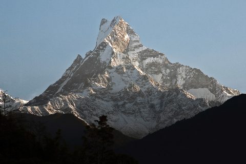 Machhapuchhre from Birethanti, Machhapuchchhre