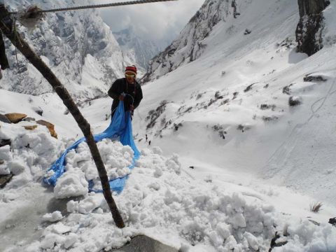 Machhapuchhre Fresh Snow, Machhapuchhre Base Camp