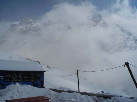 View from Ganga Purna View Lodge, Machhapuchhre Base Camp