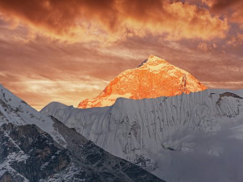 Makalu At Dusk, Makalu Base Camp Trek