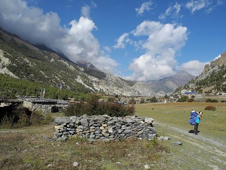 De Ngawal à Manang Landscape - Nepal, Manang