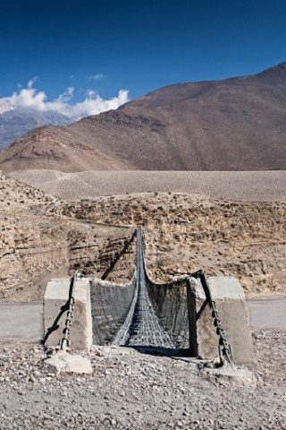 Manang Metal Bridge - Nepal, Manang
