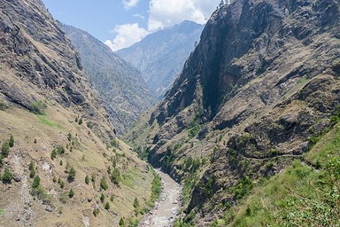 Manaslu Canyon & River - Nepal Himalayas, Manaslu