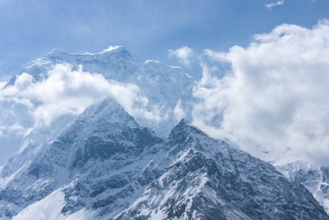 Manaslu Himalayan Landscape In Nepal, Manaslu