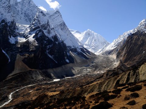 Glacier Trail near Manaslu, Manaslu Trek