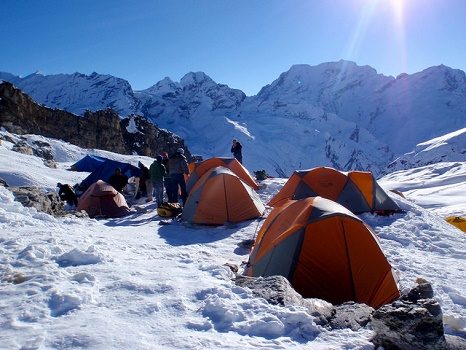 Camp Along Mera Peak Trek - Nepal Himalayas, Mera Peak