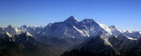 Aerial View of Mount Everest from the South, Mount Everest