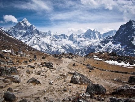 Ama Dablam From Everest Base Camp - Nepal, Mount Everest