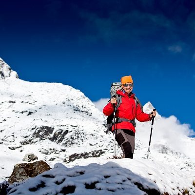Hiking In Himalayas, Mount Everest