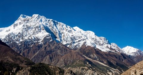 Himalayan Mountain Landscape In Nepal, Mount Everest