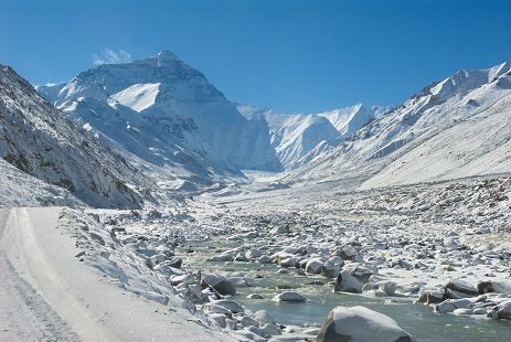 Mt Everest From Rongbuk - Nepal, Mount Everest