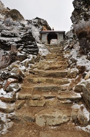 Stairway - Nepal himalaya Mountains, Mount Everest