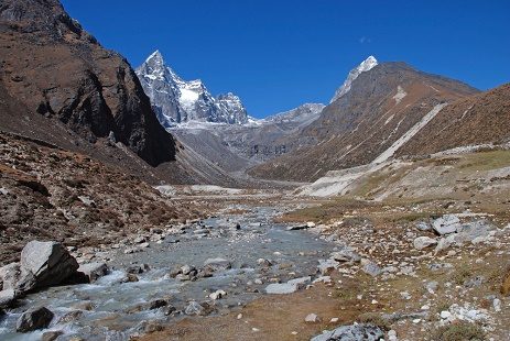 View From Machermo Village - Nepal Himalayas, Mount Everest