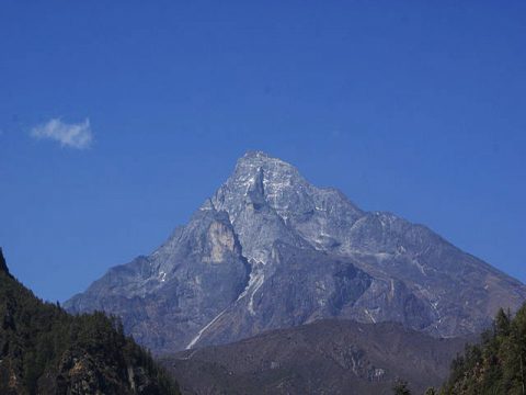 Khumbila from South, Mount Khumbila