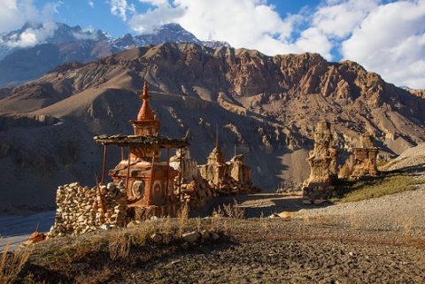 Chortens At Tangbe - Mustang Annapurna - Nepal, Mustang