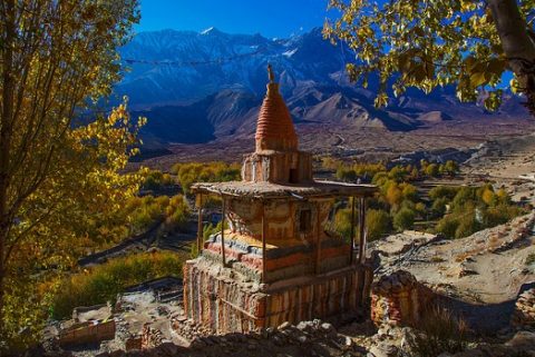 Colourful Chörten In Geling - Mustang - Nepal Annapurna, Mustang