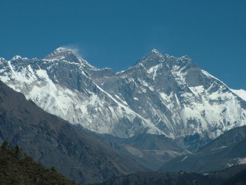 Glorious View of the Peaks in Namche, Namche Bazaar