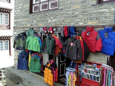 Jackets for Sale, Namche Bazaar