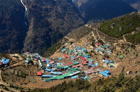 Namche Bazaar Overview - Nepal Himalayas, Namche Bazaar