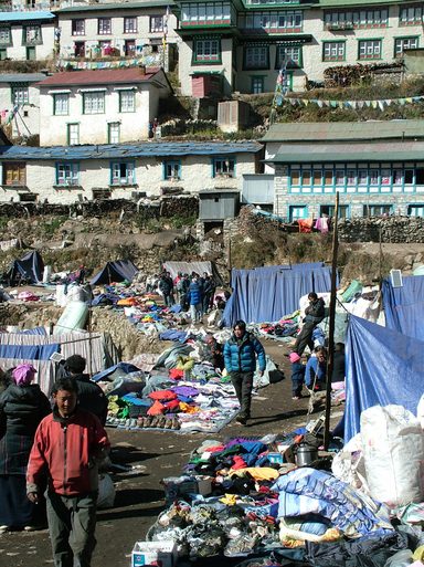 Tibetan Market in Namche, Namche Bazaar