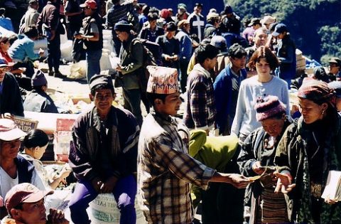 Namche Market View - Nepal, Namche Market